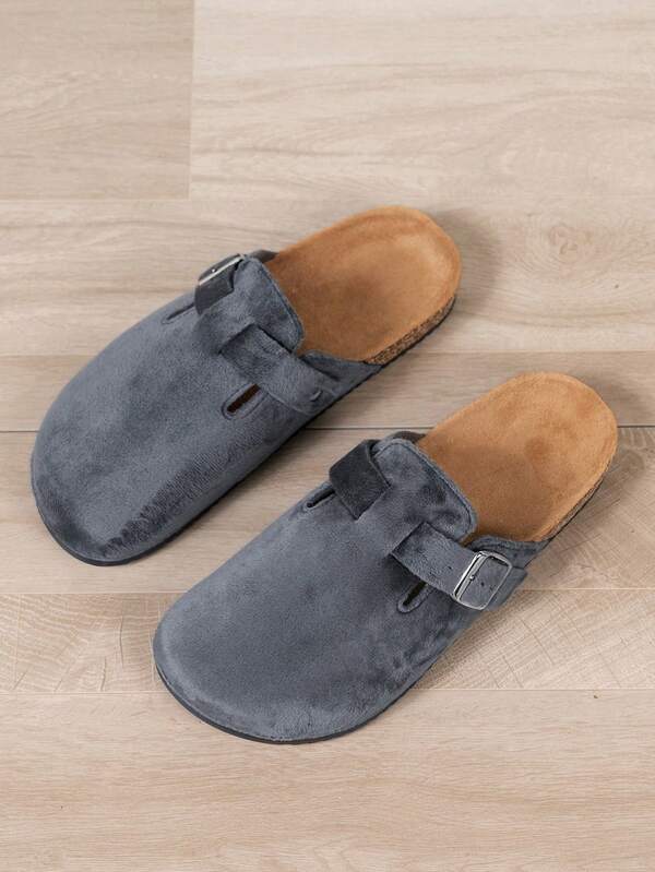 VÄLO Lumo Clog-Dark Gray Suede