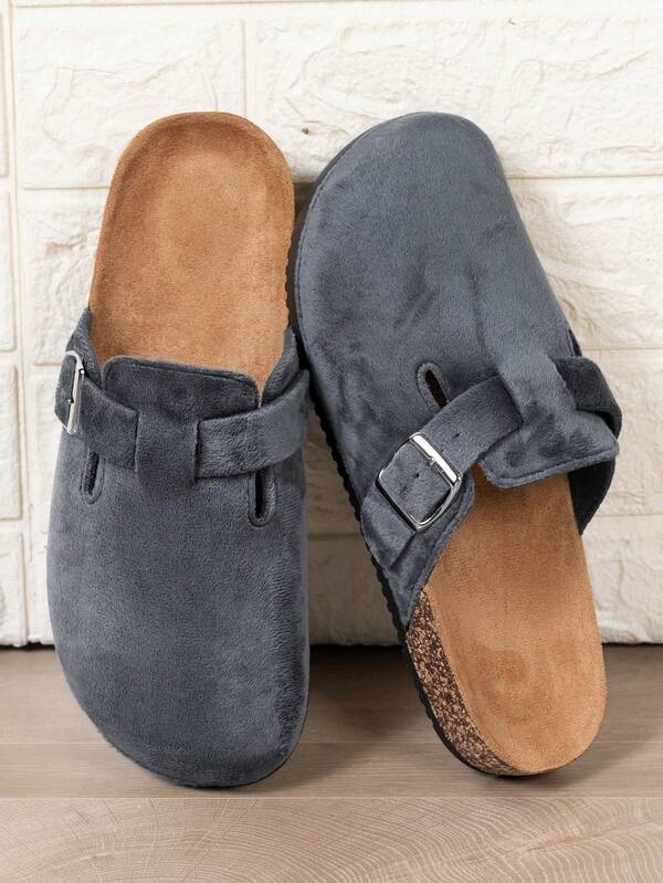 VÄLO Lumo Clog-Dark Gray Suede