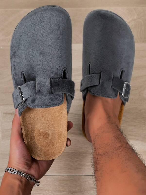 VÄLO Lumo Clog-Dark Gray Suede